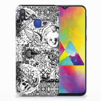 Silicone Back Case Samsung Galaxy M20 (Power) Skulls Angel
