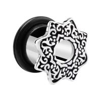 Tunnel met Mandala-design Chirurgisch staal 316L Tunnels & Plugs