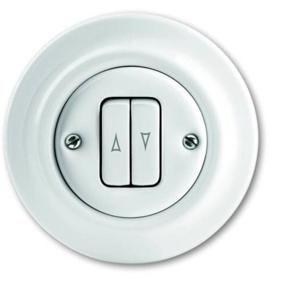 Busch-Jaeger 2CKA001413A1089 Jaloezie-knop Inzetstuk Decento Wit 1 stuk(s)