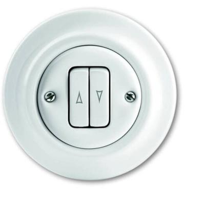 Busch-Jaeger 2CKA001413A1089 Jaloezie-knop Inzetstuk Decento Wit 1 stuk(s)