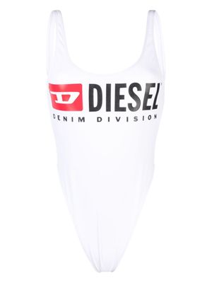 Diesel maillot de bain à logo imprimé - Blanc