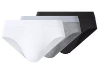 esmara Men Set van 3 heren onderbroeken (Zwart/grijs/wit, L)