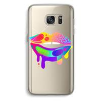 Lip Palette: Samsung Galaxy S7 Transparant Hoesje