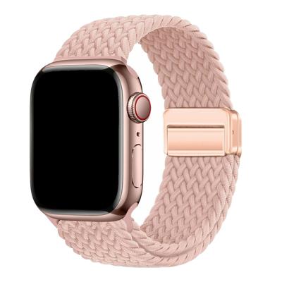 Apple Watch Bandje Zyra - Nylon - Pink Sand - 38, 40, 41 & 42mm Apple Watch Bandje Zyra - Nylon - Pink Sand - 38, 40, 41 & 42mm