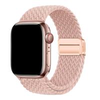 Apple Watch Bandje Zyra - Nylon - Pink Sand - 44, 45, 46 & 49mm Apple Watch Bandje Zyra - Nylon - Pink Sand - 44, 45, 46 & 49mm
