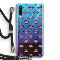 Lipjes: Huawei P30 Lite Transparant Hoesje met koord
