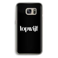 Topwijf Zwart: Samsung Galaxy S7 Transparant Hoesje