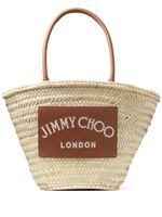 Jimmy Choo sac cabas à logo brodé - Tons neutres