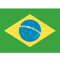 10x Vlag Brazilie stickers 10 cm