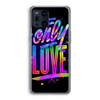 Only Love: Oppo Find X3 Pro Transparant Hoesje