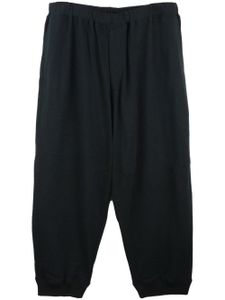 Yohji Yamamoto pantalon de jogging à coupe sarouel - Noir