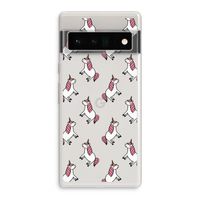 Eenhoorns overal: Google Pixel 6 Pro Transparant Hoesje