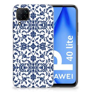 Huawei P40 Lite TPU Case Flower Blue