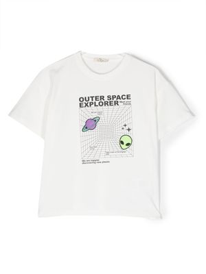 Andorine t-shirt à patch logo - Blanc