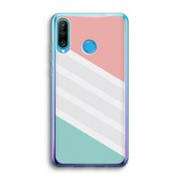 Strepen pastel: Huawei P30 Lite Transparant Hoesje