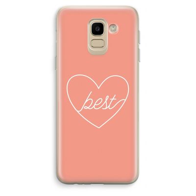 Best heart: Samsung Galaxy J6 (2018) Transparant Hoesje