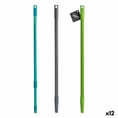 Bezemsteel Uitschuifbaar Metaal Plastic 120 cm (12 Stuks)