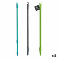 Bezemsteel Uitschuifbaar Metaal Plastic 120 cm (12 Stuks)