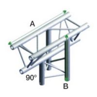 Showtec GT30-023 3-weg truss koppelstuk Apex Down, Recht + omlaag