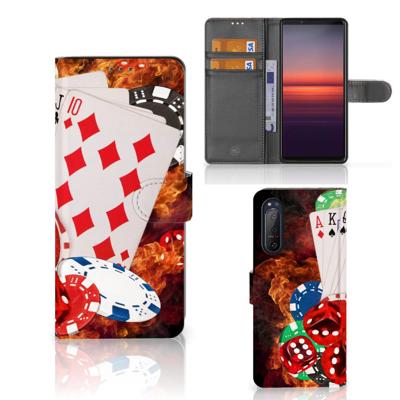 Sony Xperia 5II | Wallet Case | met Pasjes | Casino