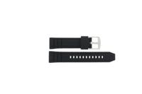 Horlogeband Seiko 8T63-00J0 / SSB347P1 / R027011J0 Rubber Zwart 22mm