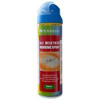 Markeerspray All Weather 500ml Fluor Blauw Kadeem