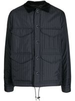 sacai chemise à fines rayures - Noir