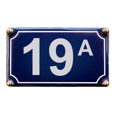 Huisnummer 10-11-12-13-14-15-16-17-18-19 - Stickers - Kliko afvalbak - plak cijfers - 18 cm