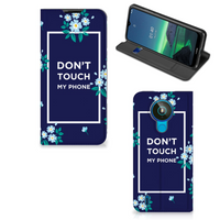 Nokia 1.4 Design Case Flowers Blue DTMP