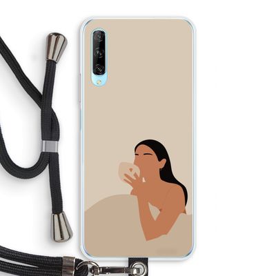Fresh coffee: Huawei P Smart Pro Transparant Hoesje met koord