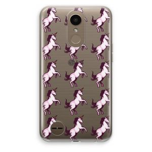 Musketon Unicorn: LG K10 (2017) Transparant Hoesje