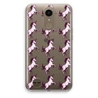 Musketon Unicorn: LG K10 (2017) Transparant Hoesje