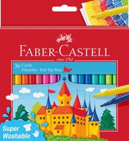 Faber Castell Viltstiften 36 Stuks Uitwasbaar Karton Etui - thumbnail