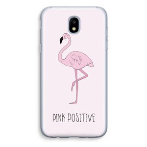 Pink positive: Samsung Galaxy J5 (2017) Transparant Hoesje
