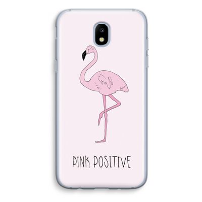 Pink positive: Samsung Galaxy J5 (2017) Transparant Hoesje