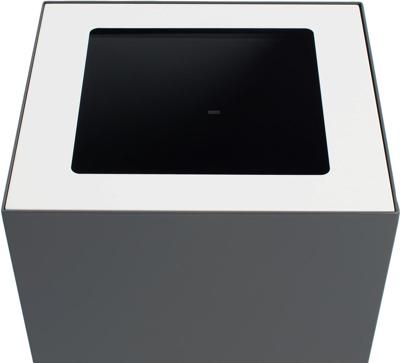 V-Part top voor modulaire afvalbak 85 l en 90 l, wit