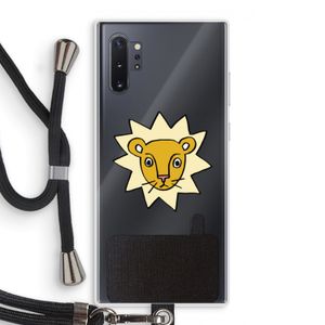 Kleine leeuw: Samsung Galaxy Note 10 Plus Transparant Hoesje met koord