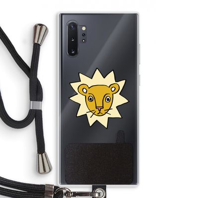 Kleine leeuw: Samsung Galaxy Note 10 Plus Transparant Hoesje met koord
