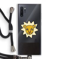 Kleine leeuw: Samsung Galaxy Note 10 Plus Transparant Hoesje met koord