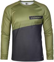 CONWAY Jersey ride tee ls m moss/black