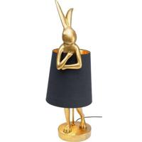 Kare Design Animal Rabbit Tafellamp 68 Cm - Goudkleurig - Zwart - thumbnail