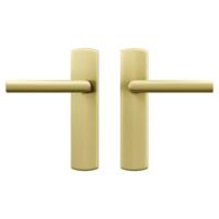 AXA deurkruk Milan met schild Curve goud