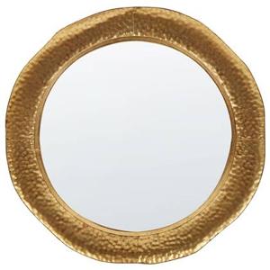 Beliani - MERCY - Wandspiegel - Goud - ⌀ 68 cm - Metaal