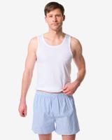 HEMA Losse herenboxer strepen lichtblauw (lichtblauw)