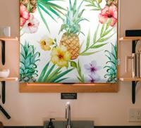 Fruit rolgordijnen Geschilderde ananas