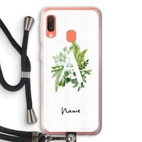 Green Brush: Samsung Galaxy A20e Transparant Hoesje met koord