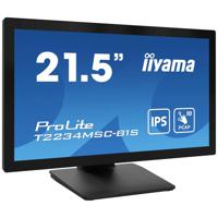 Iiyama ProLite T2234MSC-B1S Touchscreen monitor Energielabel: E (A - G) 54.6 cm (21.5 inch) 1920 x 1080 Pixel 16:9 8 ms DisplayPort IPS LCD - thumbnail