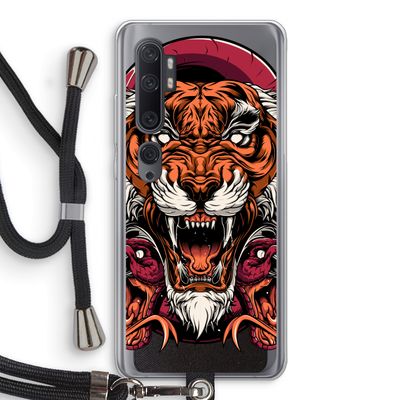 Tiger and Rattlesnakes: Xiaomi Mi Note 10 Transparant Hoesje met koord