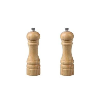 Set van 2 handmatige pepermolens - FACKELMANN - FM Professional Diversen - Houtkleur - 18 cm