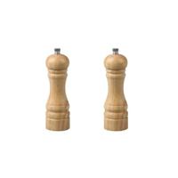 Set van 2 handmatige pepermolens - FACKELMANN - FM Professional Diversen - Houtkleur - 18 cm Set van 2 handmatige pepermolens - FACKELMANN - FM Professional Diversen - Houtkleur - 18 cm